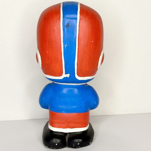 Vintage Football Player‎ Ceramic ￼ Figurine #5 Red And Blue 1970’s - Picture 7 of 10